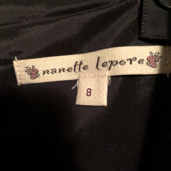 Nanette Lepore black and white sweatheart dress - Picture 3 of 5